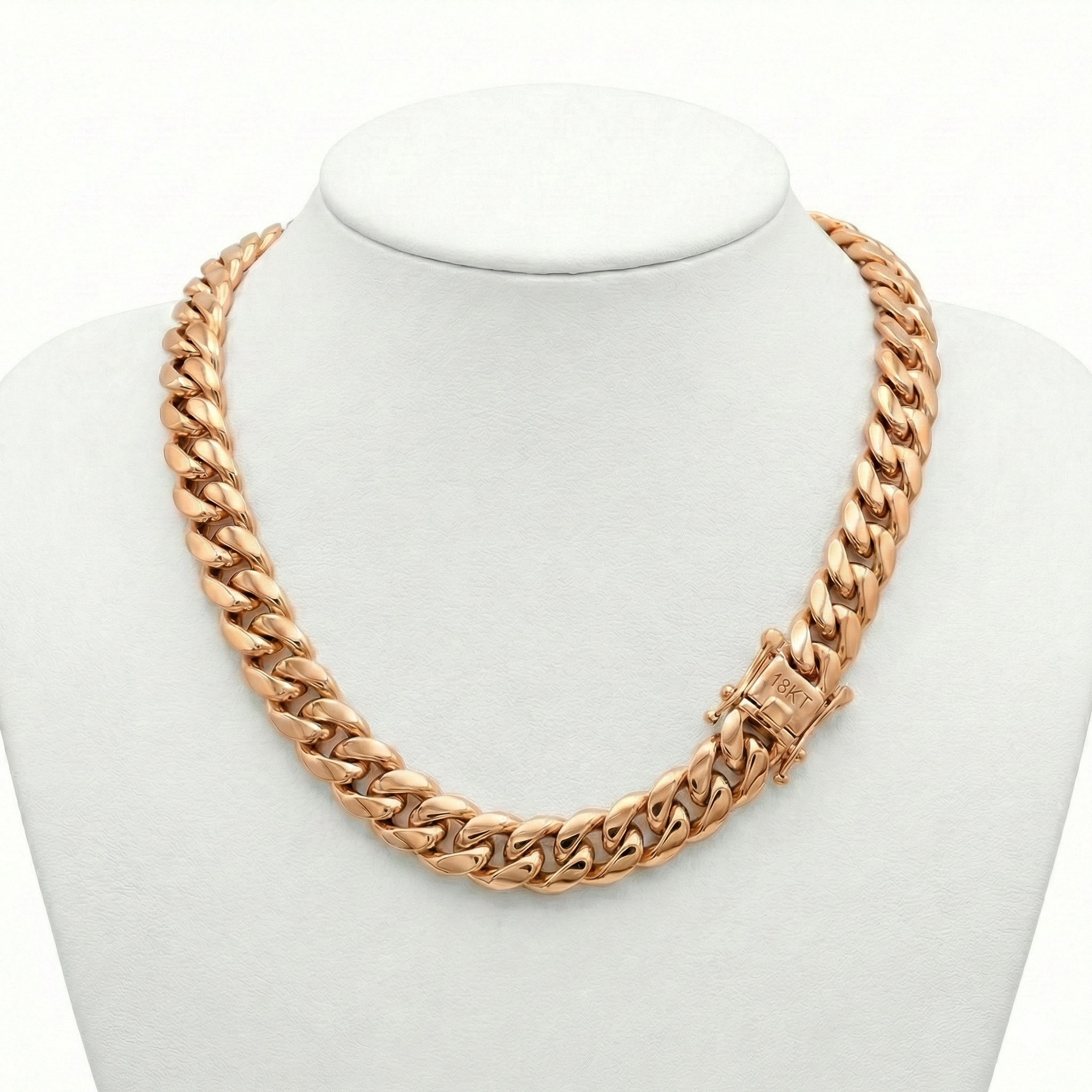 10MM Solid Gold Cuban Link Chain – 18K