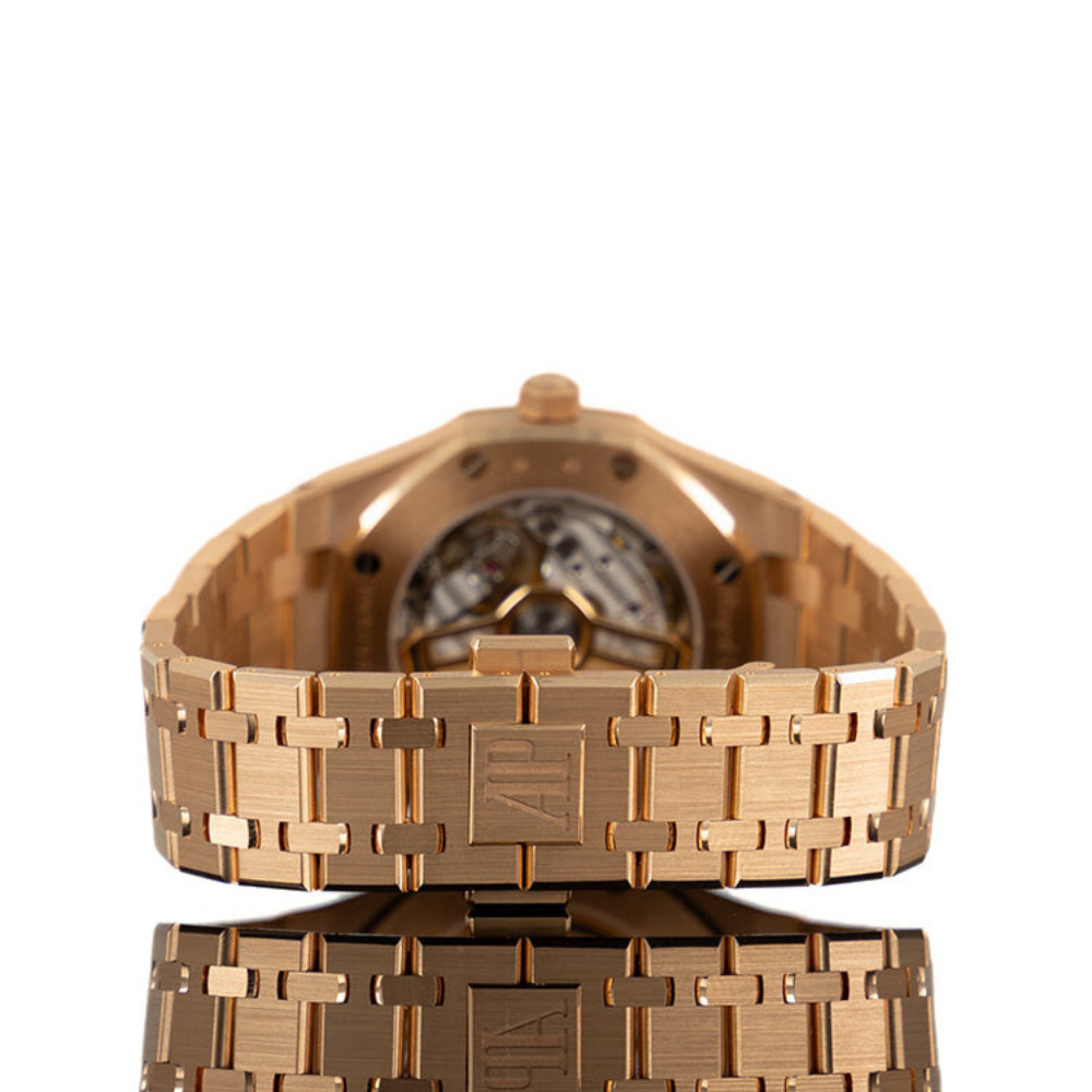 AP Royal Oak 34mm Rose Gold Salmon Dial