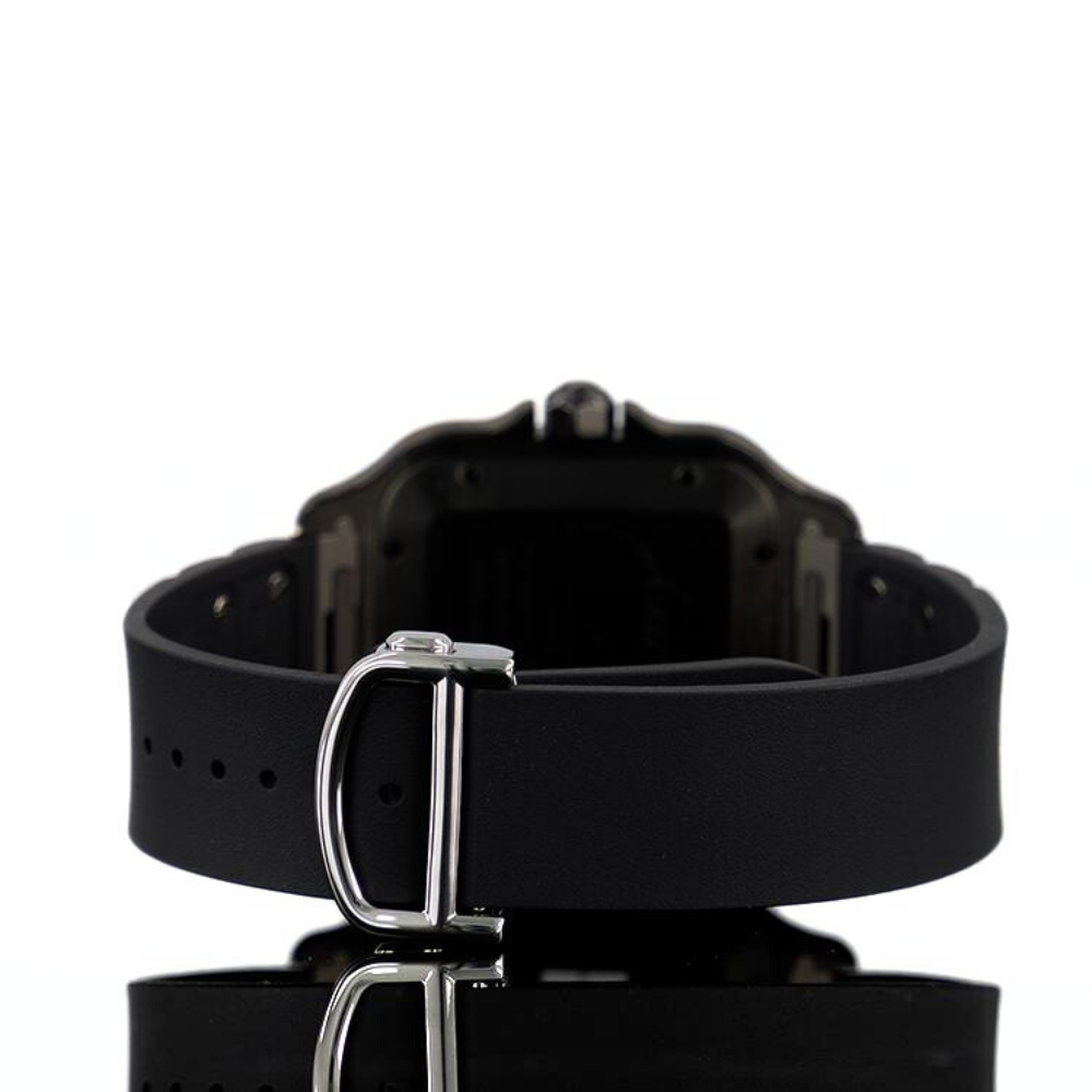Cartier Santos 39.8mm Black Steel Automati