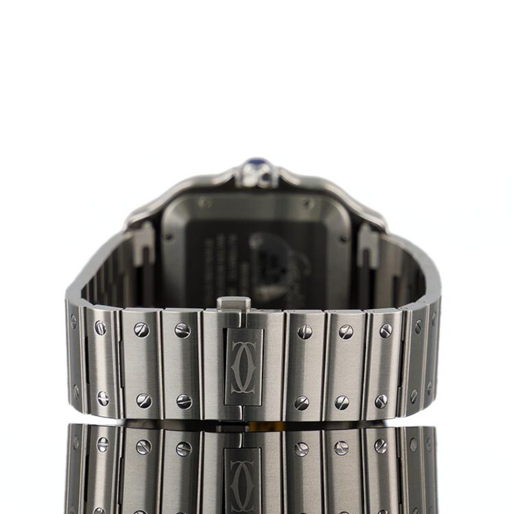 Cartier Santos 39.8mm Steel Green Dial Automatic