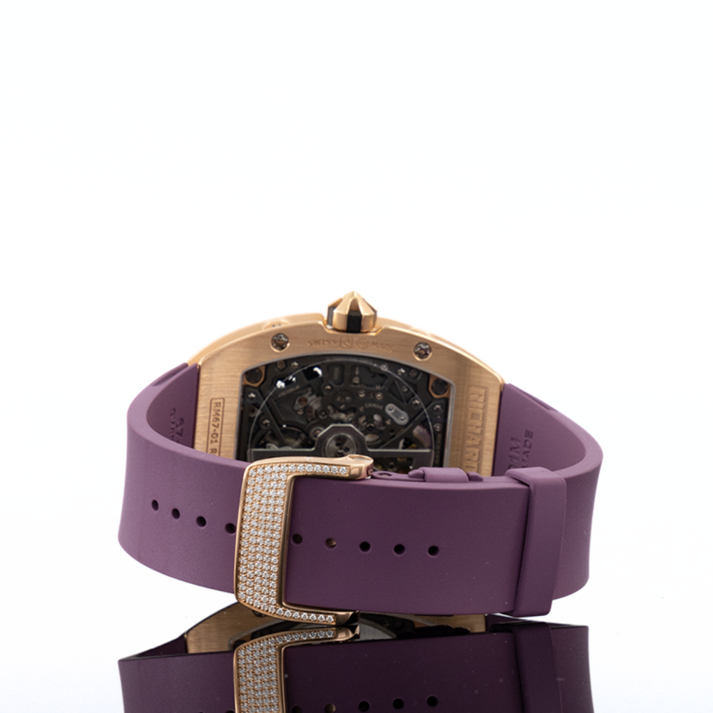 Richard Mille RM 67-01 Rose Gold Iced Out Extra Flat