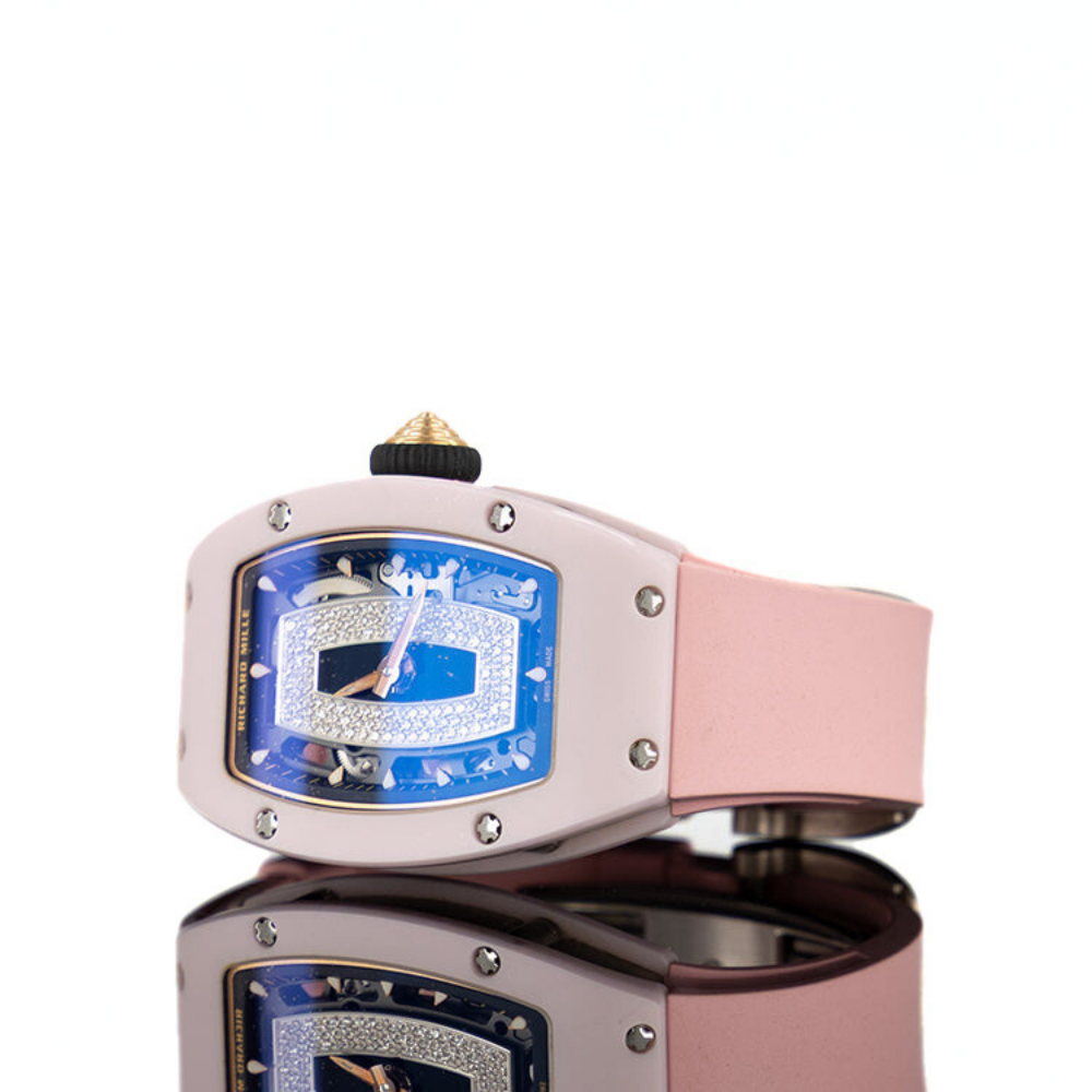 Richard Mille RM 07-01 Pink Ceramic Diamond Dial Watch