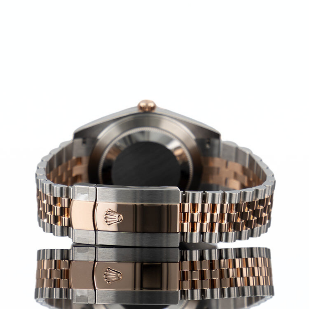 Rolex Datejust 41 Chocolate Diamond Dial Fluted Bezel