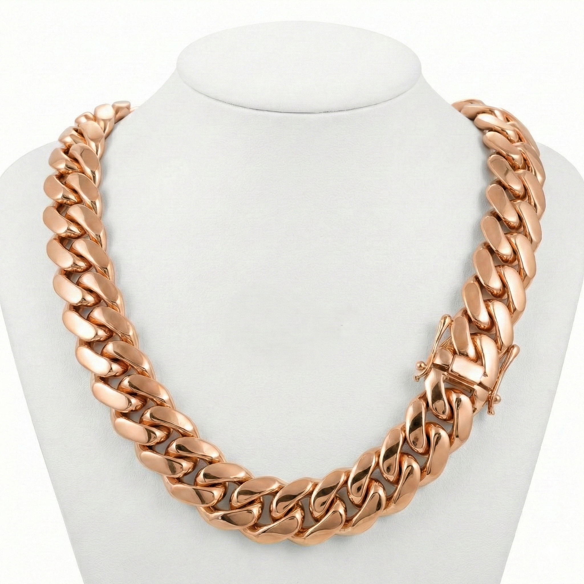 22MM Solid Gold Cuban Link Chain – Heavyweight