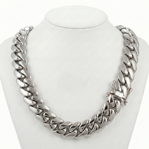 22MM Solid Gold Cuban Link Chain – Heavyweight