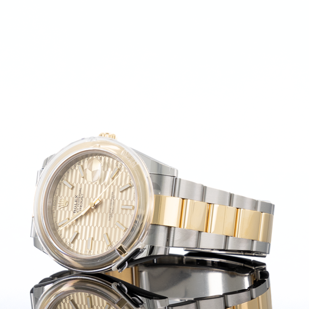 Rolex Datejust 41 Champagne Dial Smooth Bezel Two-Tone