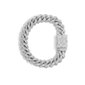 Miami Cuban Link Diamond Bracelet Yellow Gold Fully Iced