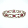 Hip Hop Floral Infinity Diamond Bracelet – Fully Iced Luxury
