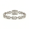 Infinity Link Iced Out Round Diamond Bracelet