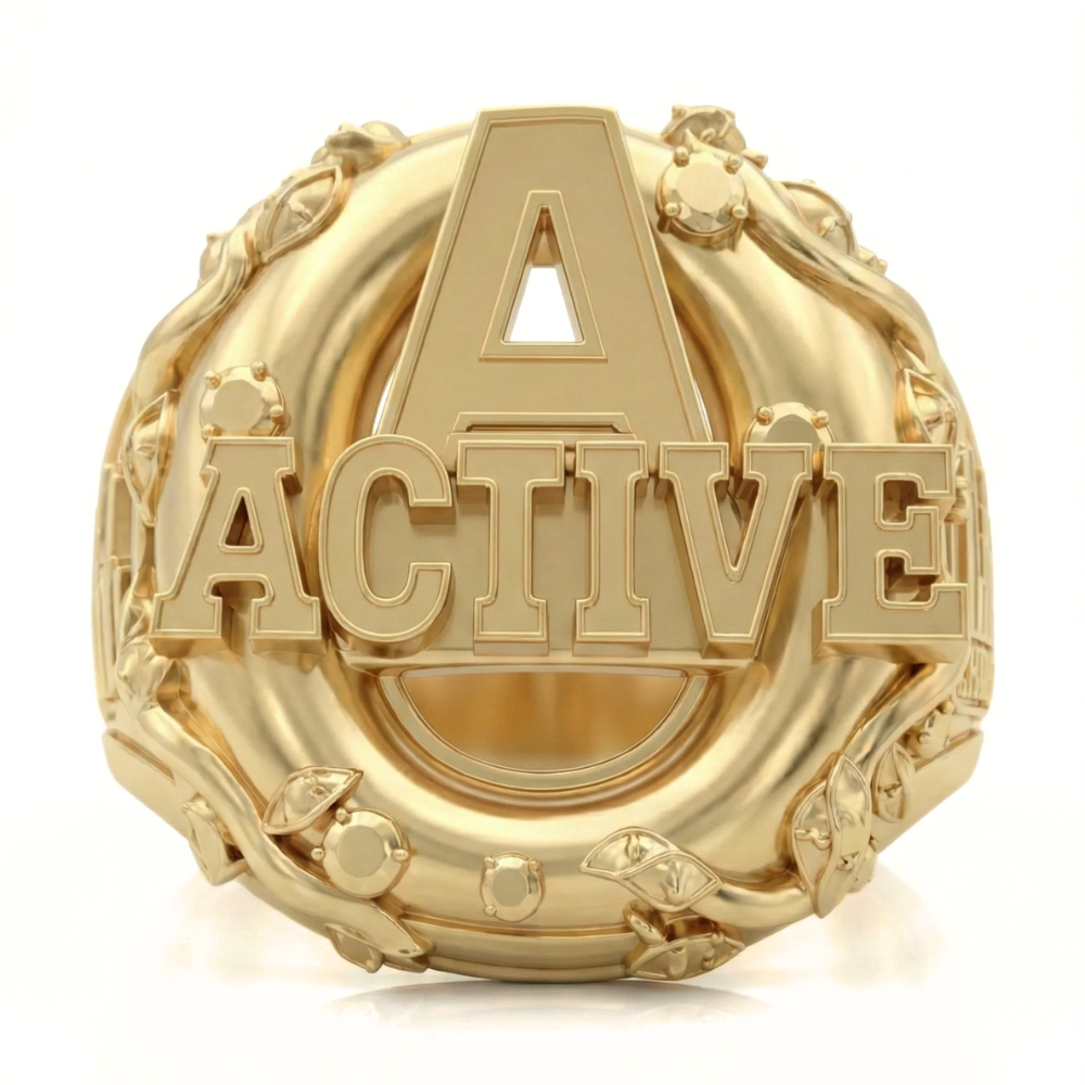 ACTIVE Championship Ring – Solid Gold Custom