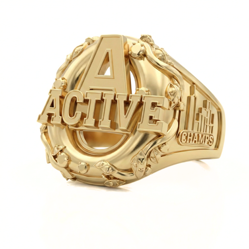 ACTIVE Championship Ring – Solid Gold Custom