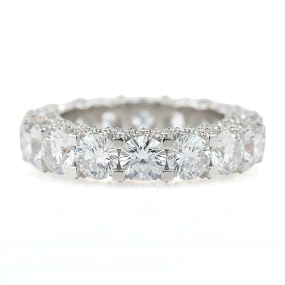 Eternity Round Diamond Iced Out Ring