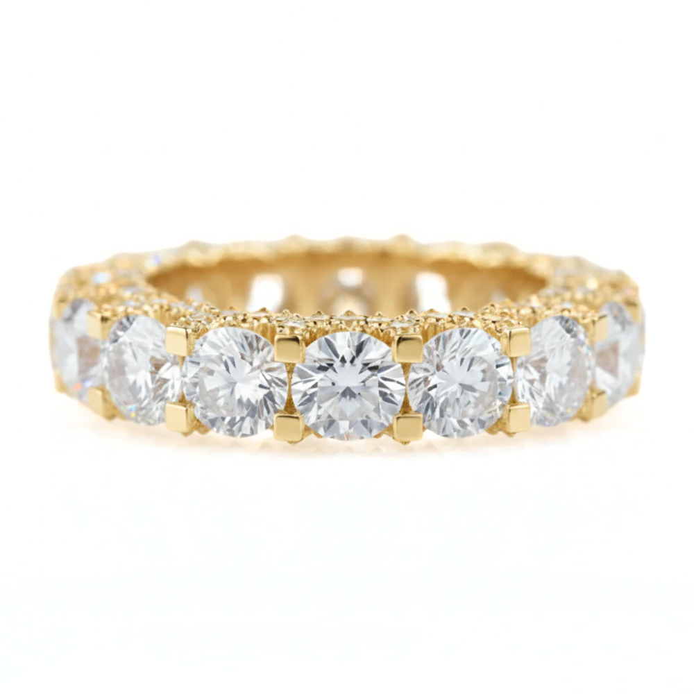 Eternity Round Diamond Iced Out Ring