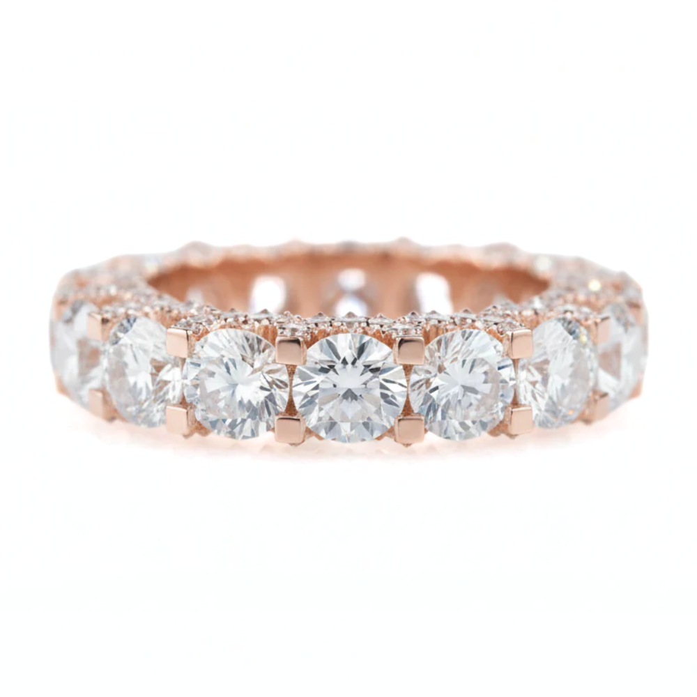 Eternity Round Diamond Iced Out Ring