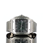 Cartier Santos 39.8mm Steel Green Dial Automatic