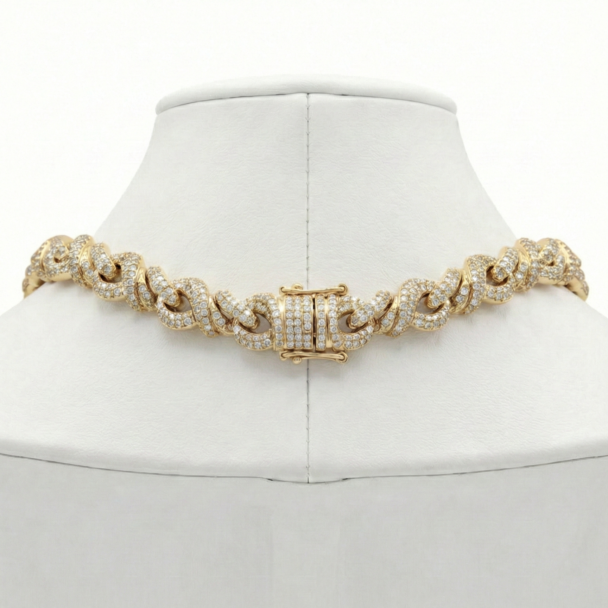 Rapper Style Panther Cuban Link – Natural Diamonds