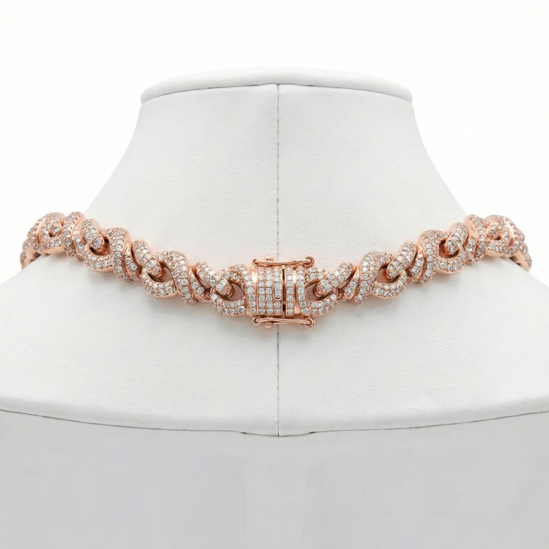 Rapper Style Panther Cuban Link – Natural Diamonds