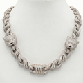 Rapper Style Panther Cuban Link – Natural Diamonds
