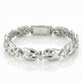Hip Hop Rococo Link Bracelet in Solid Gold